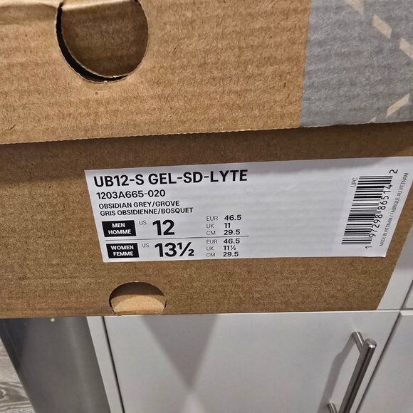 ASICS UB12-S GEL-SD-LYTE 1203A665 020 Obsidian Grey/Grove Men Shoes Size 12 NEW - Picture 11 of 16